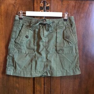 J.Crew Army Green Cargo Skirt Women’s 0